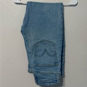 Women’s Light Blue Levi’s Ribcage Straight Ankle Denim Jeans